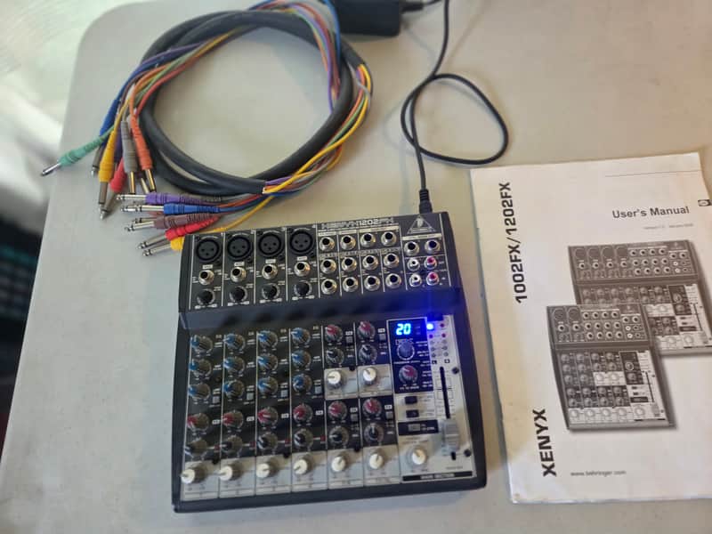 Behringer Xenyx 1202FX 12-Input Mixer with Effects, 6' Snake image 1