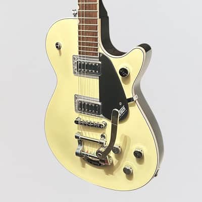 Gretsch G5230T Electromatic Jet FT Single-Cut w/ Bigsby Electric Guitar - Two-Tone Vintage White/London Grey image 3