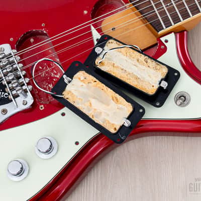 2008 Mosrite Ventures Model Mark I VM-1965 Candy Apple Red w/ Vibramute, Case & Tags, Japan Fillmore image 17