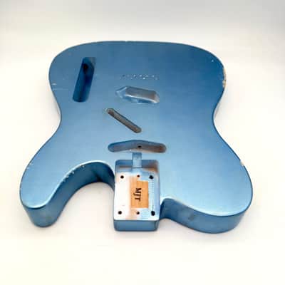 MJT Telecaster Body Alder Relic Nitro Ice Blue Metallic Light mjt6639 image 4