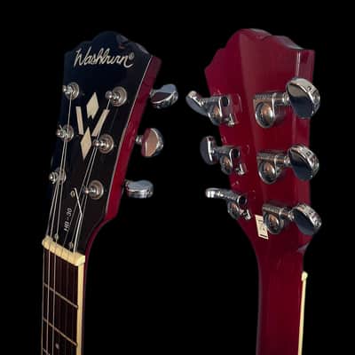 Washburn HB30 Electric Guitar in Vintage Cherry Red image 4