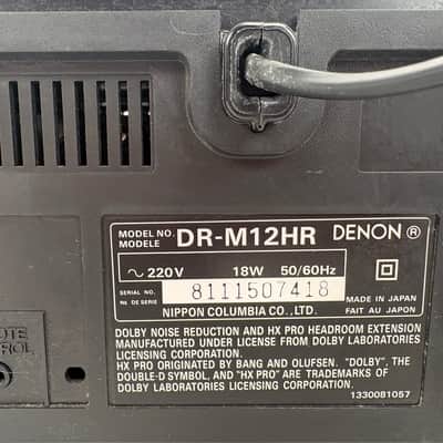 Denon DR-M12HR - Stereo Cassette Deck image 16