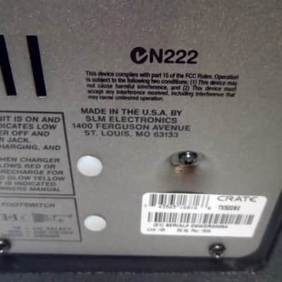 Crate Taxi Limo Street Busk Guitar Amp/PA 50 Watt 2 channel TX50 TX50D Battery Rechargeable Portable image 10