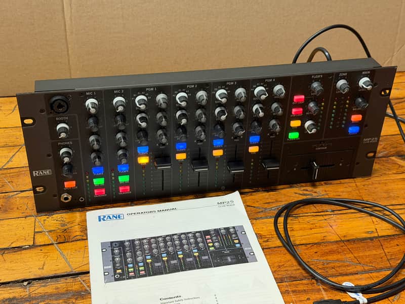 Rane MP 25 4-Channel Club DJ Mixer with USB 19" Rack Mount image 1