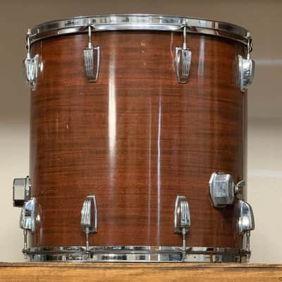 1970's Ludwig Mahogany Cortex Pro Beat 3-Ply Drum Kit 14x24 16x18 16x16 10x14 9x13 Maple image 5