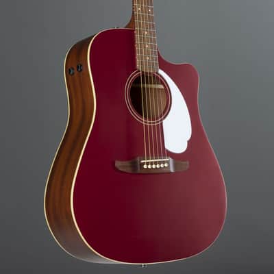 Fender Redondo Player WN Candy Apple Red - Acoustic Guitar image 7