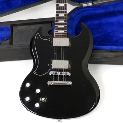 1985 Gibson SG Standard Left Handed - Black Finish - Original Case Lefty SG image 1