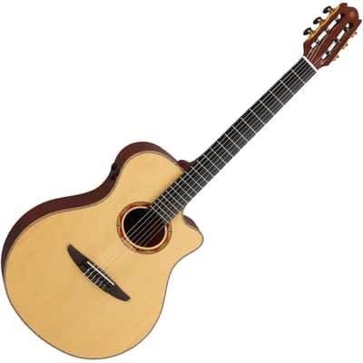 Yamaha NTX3 Thinline Nylon Acoustic Electric Guitar - Natural image 4