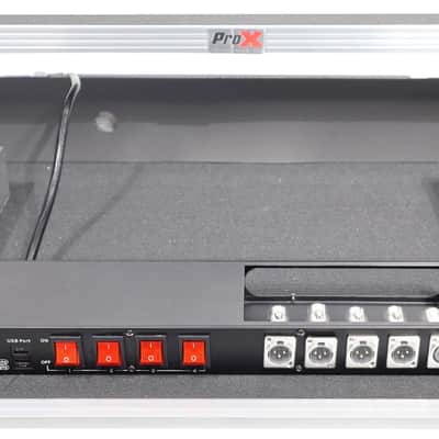 ProX X-PC4XLR-USB 1U 4-Way Powerkon to Edison AC Power Strip w/15A Breaker image 6