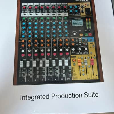 TASCAM Model 12 Multitrack Recorder / Mixer / USB Interface 2020 - Present - Black with Wood Cheeks image 3