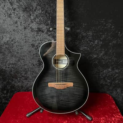 Ibanez AEWC400 Acoustic-Electric Guitar - Transparent Black Sunburst High Gloss image 1