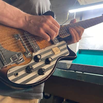 Teisco Del Ray ET-200 Sunburst Two Pickup + Tremolo WITH CASE OHSC Japan 1960s Original Vintage image 17