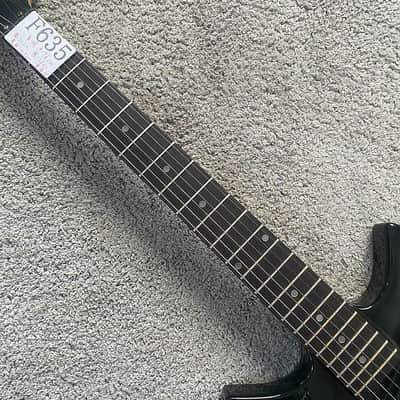 FirstAct Electric Guitar in Black, Basswood Body and Maple Neck, Rosewood Fretboard 22 Frets, Single Humbucker Pickup image 7