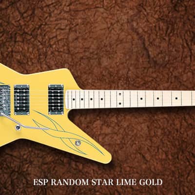 1990s MIJ ESP Random Star Body White Pearl Akira Takasaki EVH image 7