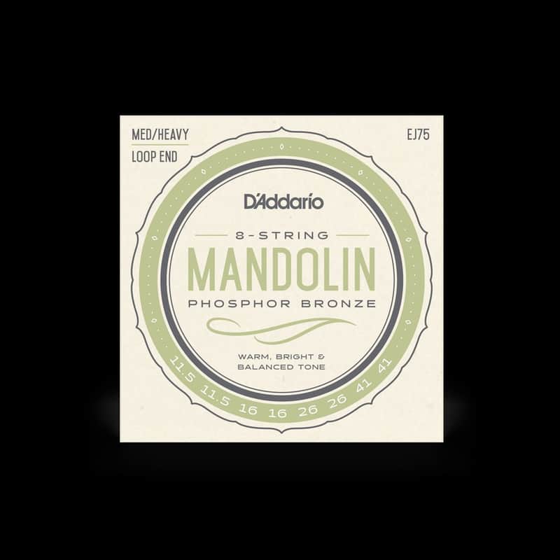 Set of D'Addario EJ75 Phosphor Bronze Mandolin Strings, Heavy 11.5 - 41 image 1