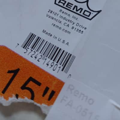 Remo Ambassador Fiberskyn Drum Head 15" 2010s - Natural image 4