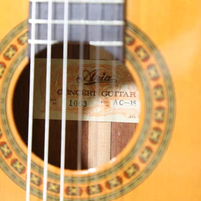 Aria AC-15 Classical Guitar - Made in Japan - Excellent image 20