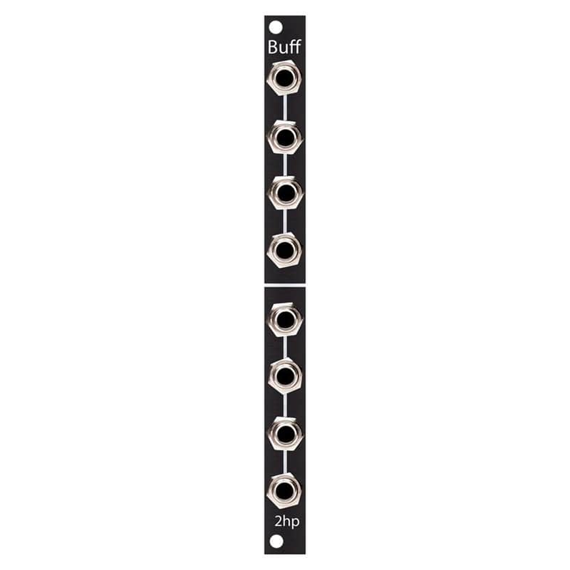 2hp Buff Eurorack Buff Mult Module (Black) image 1