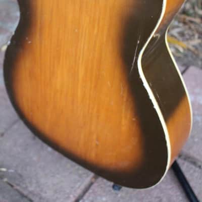 Vintage 1965 Silvertone 600 Series Grand Concert Acoustic Guitar by Harmony USA! image 8