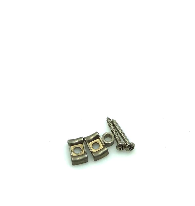 Relic’d Vintage Style Bent String Trees Retainers - Relic’d Nickel image 1