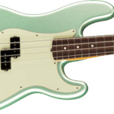 Fender American Professional II Precision Bass in Mystic Surf Green with Rosewood Fingerboard image 2