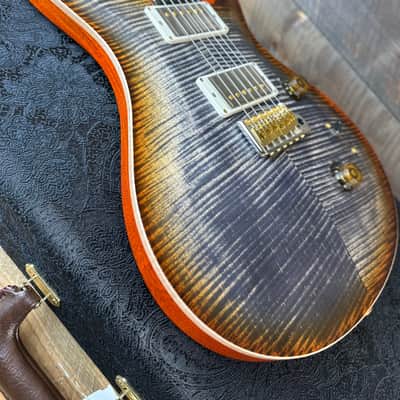 PRS Wood Library Custom 24 Amazing Highly Figured 10 top!! - Burnt Maple Leaf 395093 image 16