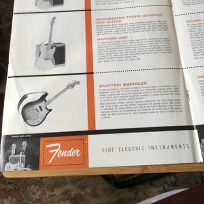 Original vintage late 1950's - Fender Full Line Catalog image 5