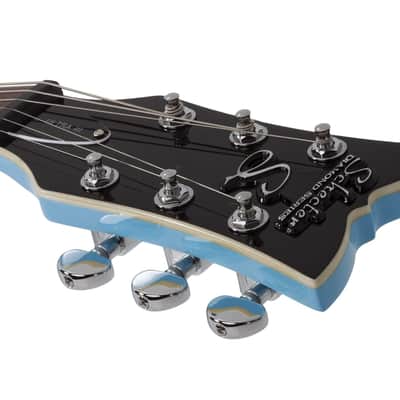 Schecter Ultra-III Electric Guitar. Vintage Blue (VBLU) image 12