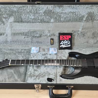 ESP Horizon NT-7B E-II BRAND NEW! Satin Black Matte 7 String Baritone EMG 2015 NOS New Old Stock 40th Anniversary Seven String Guitar image 2