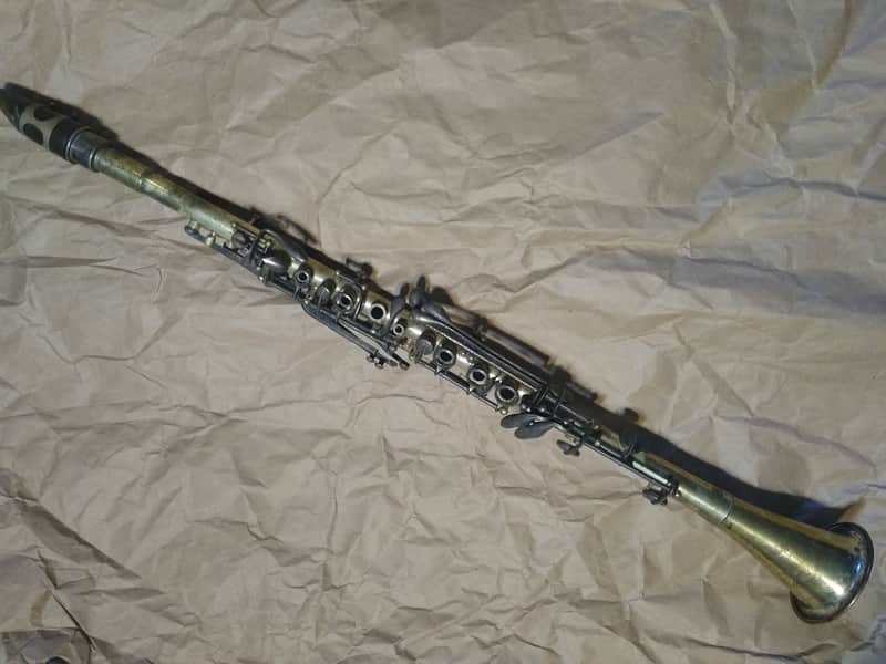 Elkhart Cavalier metal clarinet, USA, Silver-finish, Good