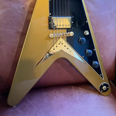 Gibson Flying V Korina – Gold Bullion Finish – Possible 1980s Prototype / Special Order (1983–88) image 2