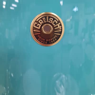 Gretsch 3pc Broadkaster Vintage Bop Kit Satin Sea Foam Green image 12