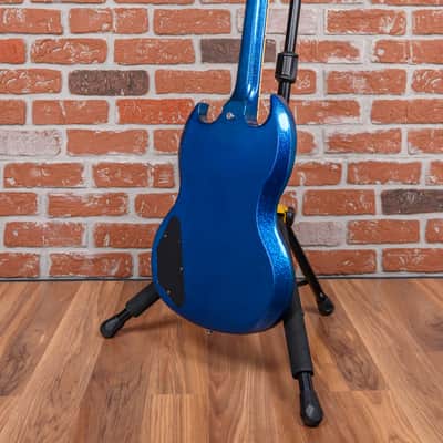 Gibson Custom Shop Les Paul SG Standard Blue Sparkle 2008 w/OHSC image 8