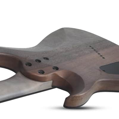 Schecter Omen Elite-7 Multiscale See-Thru Blue Burst image 4