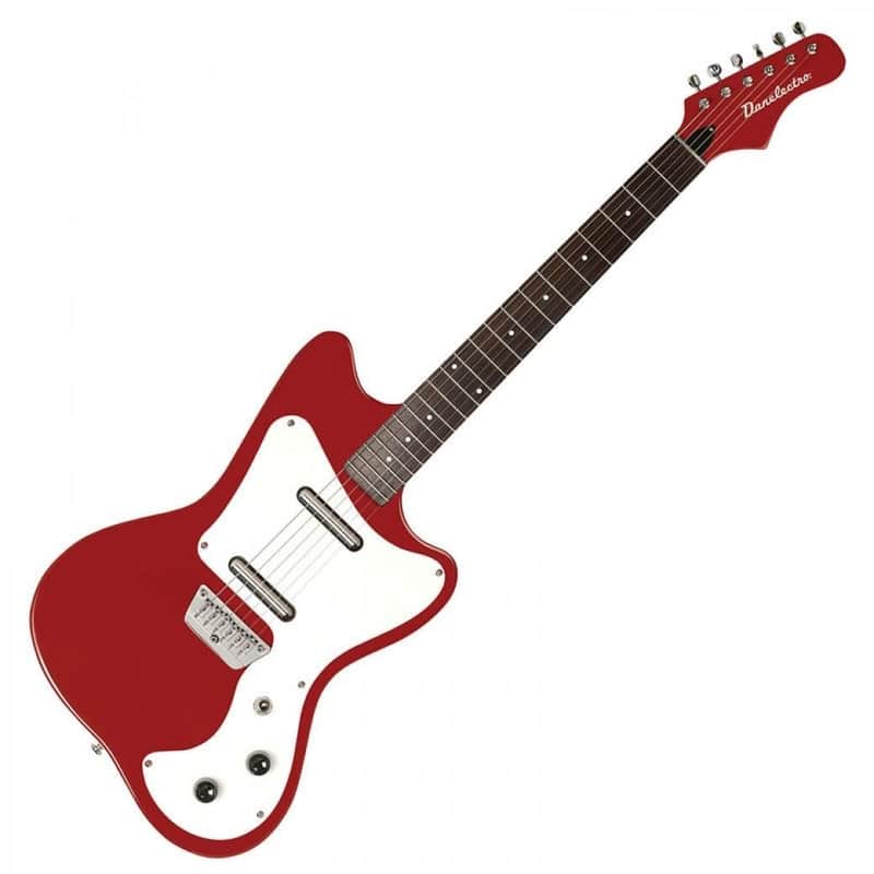 Danelectro 67 Heaven Hawk Guitar Alligator Red - Made in Korea