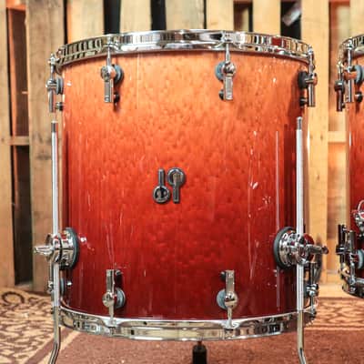 Sonor SQ2 Medium Maple Birdseye Sunburst Fade High Gloss Drum Set - 17x22,8x10,9x12,14x14,16x16 image 7