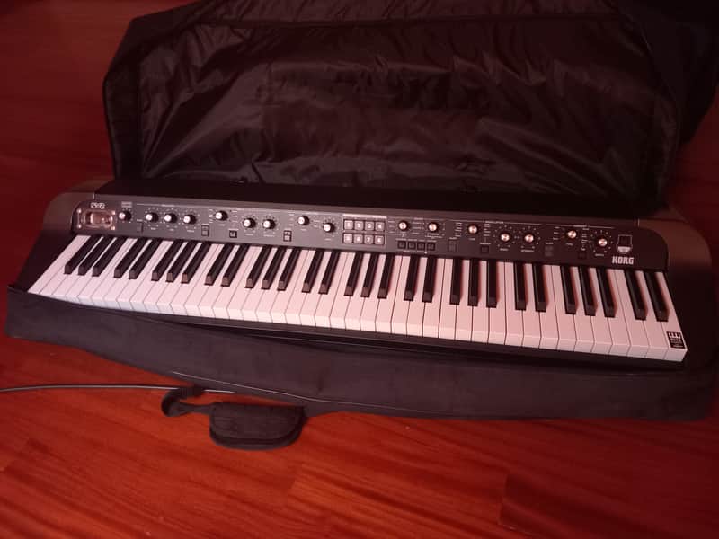 Korg SV2-73 Stage Vintage Digital Piano 2018 - Present - Black with White / Black Keys image 1