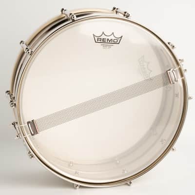 AK Drums Standard Model Nickel Over Brass / Hand Engraved AK Diamonds Pattern 6.5"×14" image 6