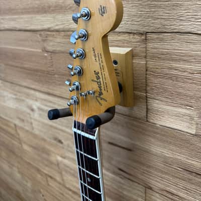 Fender Kurt Cobain Jaguar Guitar-2013-MIM- 3-Color Sunburst 8lbs 9oz w/gig bag image 8