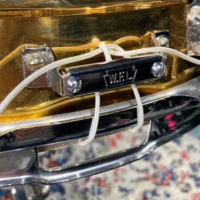 Ludwig 14x5" #401 Super Ludwig (Supraphonic) Brass Snare Drum, Super Rare 1960. Excellent! image 11