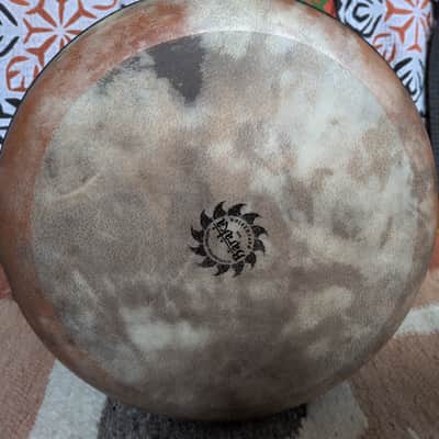 Premium Bees Dohola Darbuka Clay Glaze 10" inch. Yellow w green/blue crackle || Baraka Percussion image 5