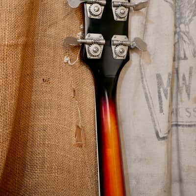 National  N-850 Bass Guitar 1968 - Sunburst image 9
