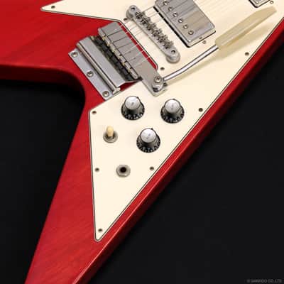 Gibson Custom Shop 1967 Flying V-K Korina w/Vibrola 2001 Cherry image 7