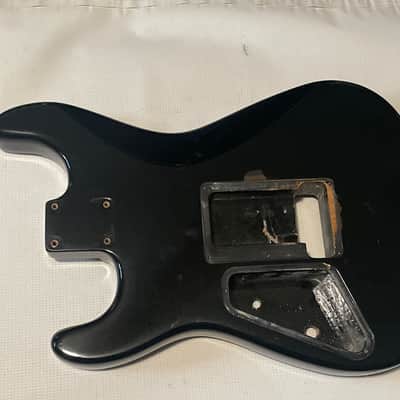 2008 Charvel USA San Dimas Black 2H Strat Shaped Guitar Body Floyd Ready image 12