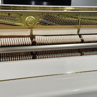 2021 Yamaha U1 WH Polished White 48" Studio Piano * Free 1st floor delivery in NJ! image 2