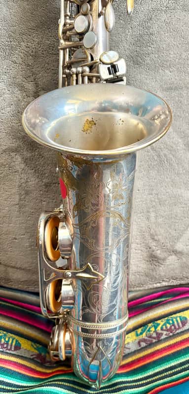 SELMER Balanced Action Alto saxophone JUST OVERHAULED 1938 - Silver plated Bild 1