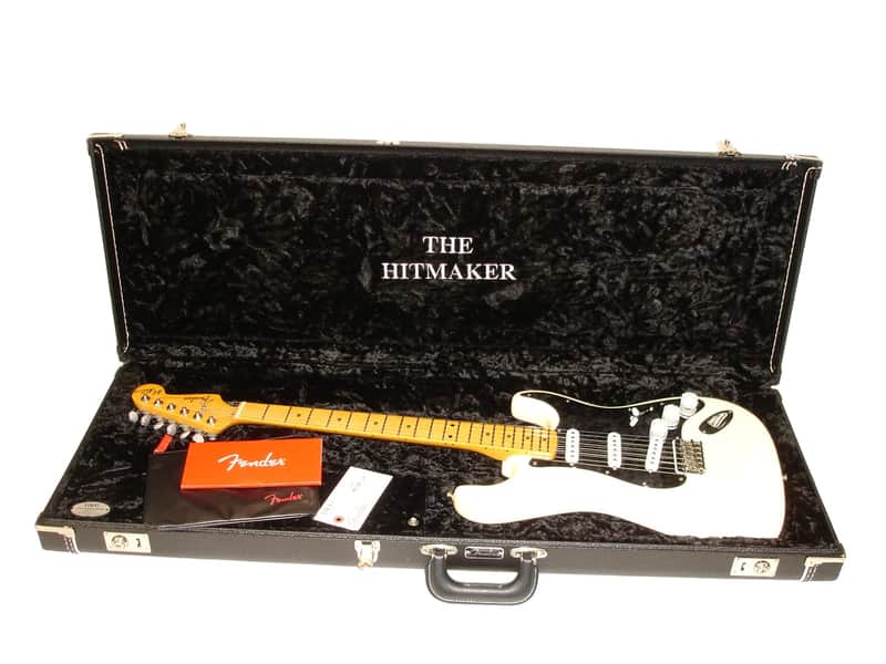 2022 Fender Nile Rodgers Hitmaker Stratocaster Electric Guitar, Maple Fingerboard, Olympic White w/ Case