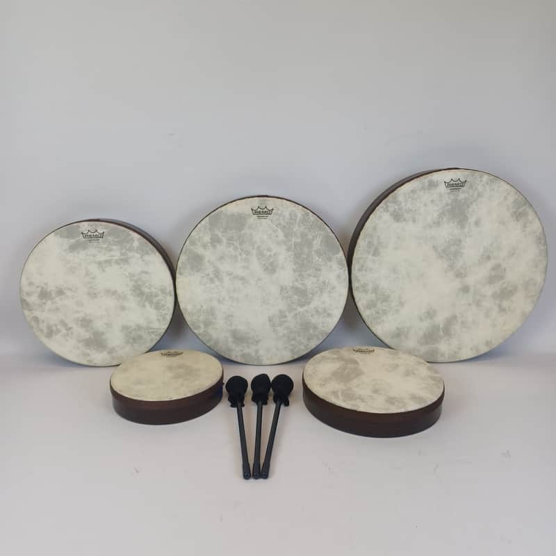 Remo 8",10",12",14",16" Fiberskyn Frame Drums Set 5x-Piece HD-8500-06 Pack World image 1