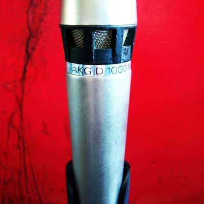 1980's AKG D1000M / D1000E Cardioid Dynamic Microphone Low Z w mic clip Led Zeppelin # 2 image 11