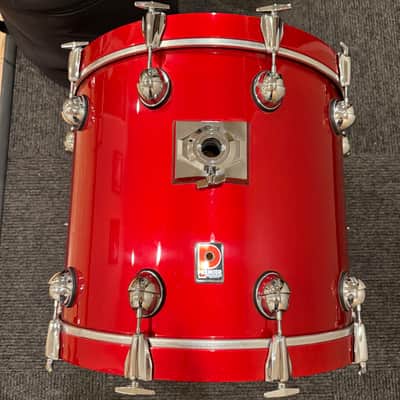 ~RARE!~ Premier Genista 6-Piece 8/10/12/14/16/22 Drum Kit Set in Red Mist Gloss Lacquer (Rm4) image 10